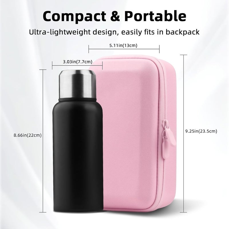 BRDRC Osmo Pocket 3 Case, Portable Carrying Bag Protective Hard Storage Bag for DJI Osmo Pocket 3 Creator Combo Camera Accessories with Wrist and Carabiner (Pink) - Image 3